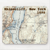 Rhinecliff Historic Map mousepad mousepads