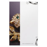 Rhinestone Bird Stationary Personalized Stationery