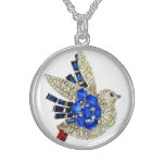 Rhinestone Bird Vintage Art Costume Jewelry Charm necklaces