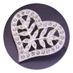 Rhinestone Heart Stickers