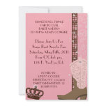 RHINESTONES, FRINGE & PINK 2 COWGIRLS Invitation