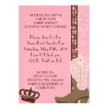 RHINESTONES, FRINGE & PINK 2 COWGIRLS Invitation