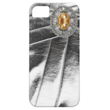 Rhinestones & Metallic leather Look IPhone Case iPhone 5 Covers