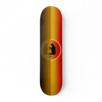 Rhino And Skunk Shiny Sunset skateboards by TheKingSkunk Rhino And Skunk Shiny Sunset skateboards