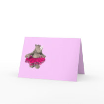 Rhino Blank Baby Shower Invitation Card by mariannegilliand Rhino Blank Baby Shower Invitation Card