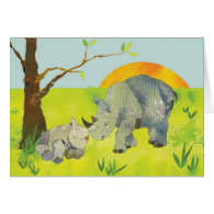 Rhino: Blank Card card