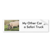 Rhino bumper stickers
