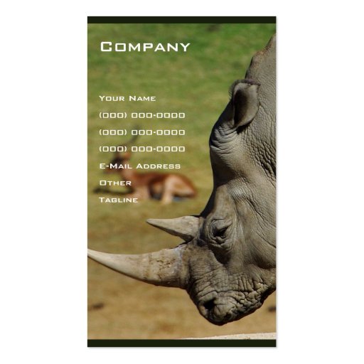 Rhino Business Card (front side)