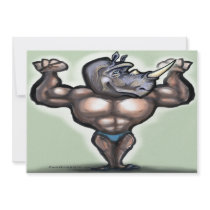 Rhino Dude invitations