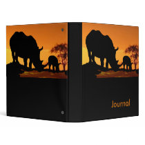 Rhino family binders by wildlifeart Rhino family binders