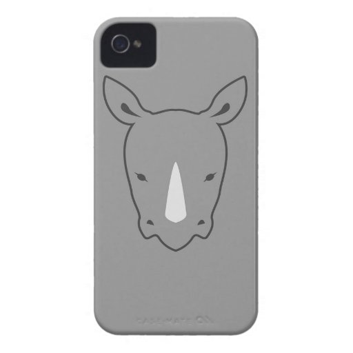 rhino gray iphone 4 case Zazzle
