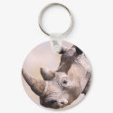 Rhino Key Chain keychains by Laura_Regan_Artist Rhino Key Chain keychains