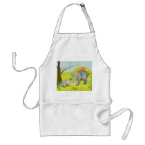 Rhino Mom and Baby aprons