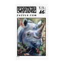 Rhino Postage Stamp