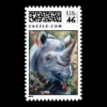 Rhino Postage Stamp stamps