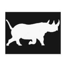 Black Rhino Silhouette