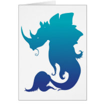 Rhino-Stego-Fish (Water Color Scheme) Cards