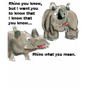 Rhino You Know Custom T-Shirt Apparel