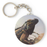 Rhinoceros Iguana Keychain