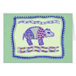 Rhinoceros Quilt Card