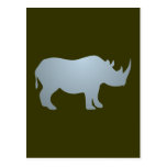 Rhinoceros rhino rhinoceros postcards