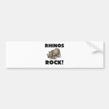 Rhinos Rock Bumper Stickers