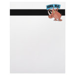 rhinos rule funny rhinoceros cartoon letterhead