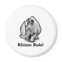 Rhinos Rule! magnets