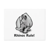 Rhinos Rule! postcards