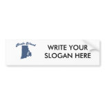 RHODE ISLAND Blue State Bumper Sticker