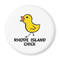 Rhode Island Chick Magnet by chicktshirts8 Rhode Island Chick Magnet