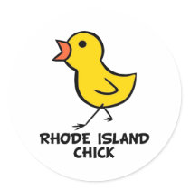 Rhode Island Chick Sticker by chicktshirts8 Rhode Island Chick Sticker