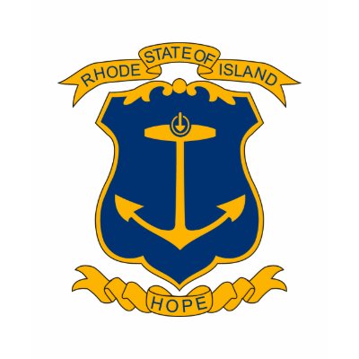 Rhode Island Coat of Arms T-shirt by FlagTshirts