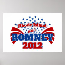 Rhode Island con Romney 2012 Impresiones