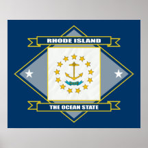 Rhode Island Diamond Print