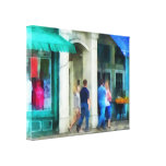 Rhode Island - Eating Out With Friends Newport RI Gallery Wrap Canvas