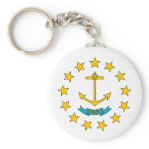 Rhode Island Flag Keychain