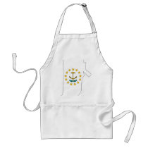 Rhode Island Flag Map aprons by usaflags Rhode Island Flag Map aprons
