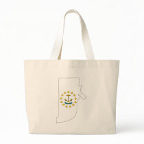 Rhode Island Flag Map bags