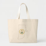 Rhode Island Flag Map Bag