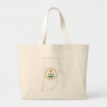 Rhode Island Flag Map Bag
