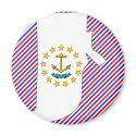 Rhode Island Flag Map magnets