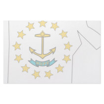 Rhode Island Flag Map stationery