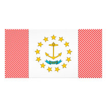 Rhode Island Flag photo cards