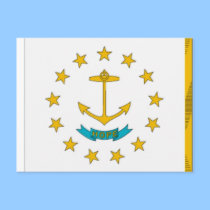 Rhode Island Flag Postcard by deesbasenjis Rhode Island Flag Postcard
