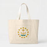 Rhode Island Flag Tote Bags