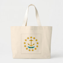 Rhode Island Flag Tote Bags