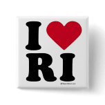 RHODE ISLAND - "I LOVE RI" "I LOVE RHODE ISLAND" BUTTON