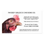 Rhode Island Red Hatchery Laying Hen Chicken Business Cards