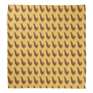 Rhode Island Red Hen Chicken Bandana